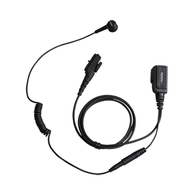 Hytera ESN12 Audio Detachable Earbud With In-Line PTT and Microphone (Black)