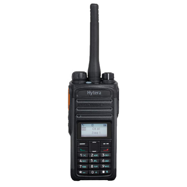 Hytera PD485 Conventional Digital Two-Way Radio with GPS and Bluetooth Option.