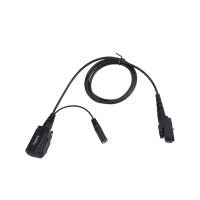 Hytera ACN-01 Audio PTT and MIC Cable for use with Receive-only Earpiece for Hytera Two-Way Radios PD7-PT5 Series and PD985
