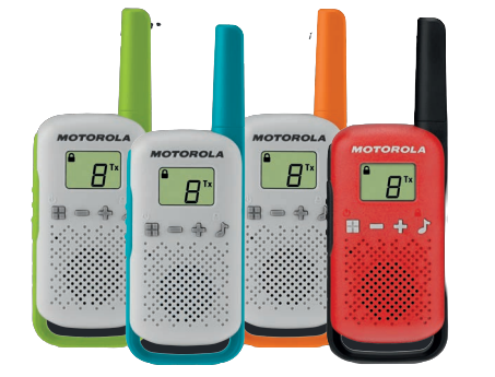 Motorola TALKABOUT T42 Family and Kids Fun Walkie-Talkies PMR446 Licence Free PTT Twin Pack